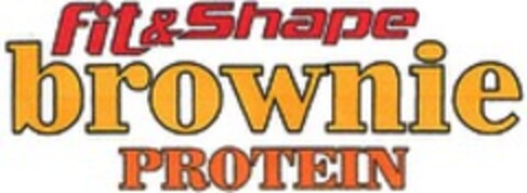 Fit & Shape brownie PROTEIN Logo (WIPO, 05.07.2017)