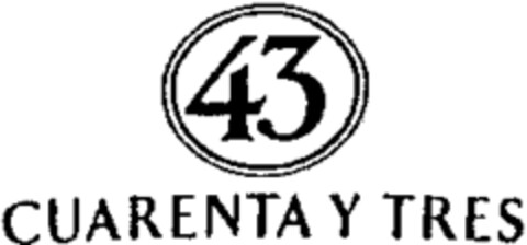 43 CUARENTA Y TRES Logo (WIPO, 23.05.1994)