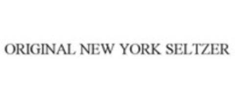 ORIGINAL NEW YORK SELTZER Logo (WIPO, 27.04.2015)