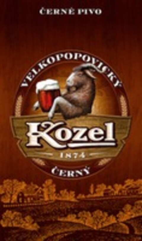 VELKOPOPOVICKY Kozel 1874 CERNY CERNE PIVO Logo (WIPO, 20.01.2016)