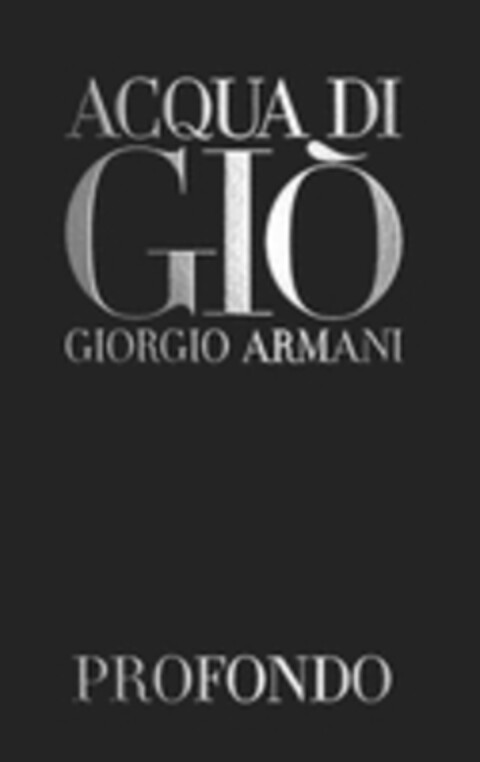 ACQUA DI GIÒ GIORGIO ARMANI PROFONDO Logo (WIPO, 07/24/2019)