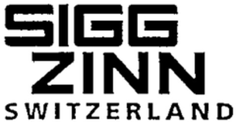 SIGG ZINN SWITZERLAND Logo (WIPO, 10/28/1998)