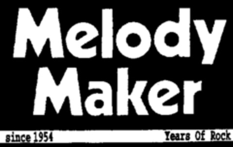 Melody Maker since 1954 Years Of Rock Logo (WIPO, 18.10.2004)