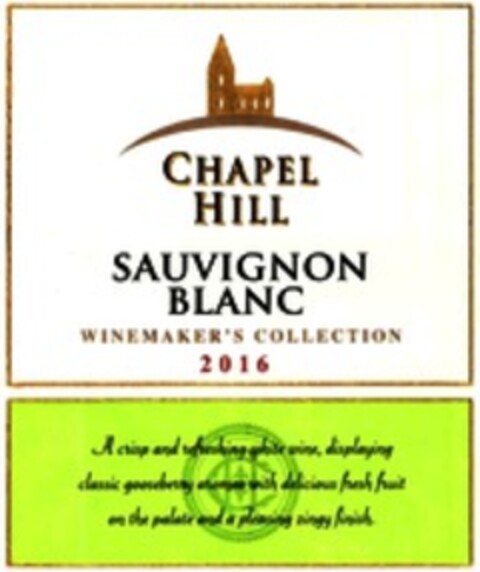 CHAPEL HILL SAUVIGNON BLANC WINEMAKER'S COLLECTION Logo (WIPO, 27.02.2018)