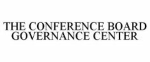 THE CONFERENCE BOARD GOVERNANCE CENTER Logo (WIPO, 15.09.2010)