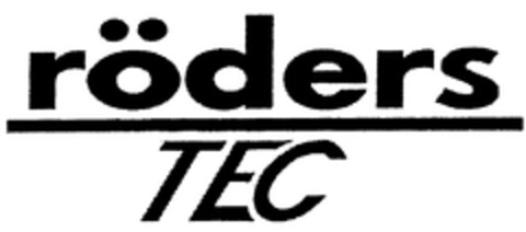 röders TEC Logo (WIPO, 06/14/2005)