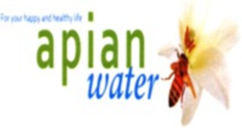 apian water For your happy and healthy life Logo (WIPO, 20.11.2009)