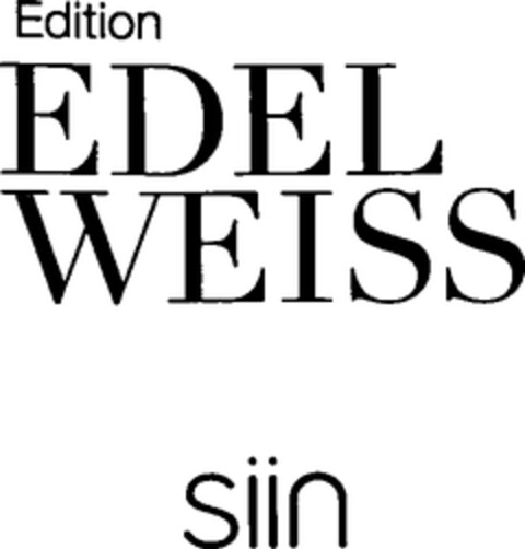 Edition EDEL WEISS siin Logo (WIPO, 11.11.2016)