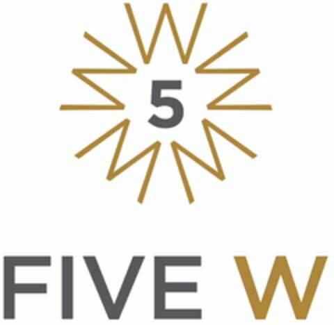5W FIVE W Logo (WIPO, 05.09.2017)
