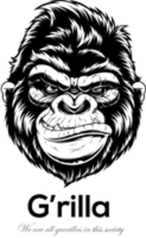 G'rilla WE ARE ALL GUERILLAS IN THIS SOCIETY Logo (WIPO, 04.06.2020)