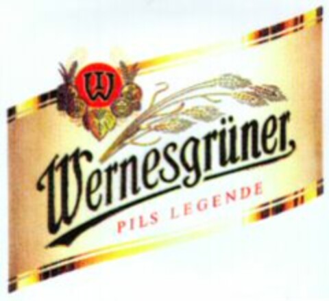 W Wernesgrüner PILS LEGENDE Logo (WIPO, 23.04.1997)