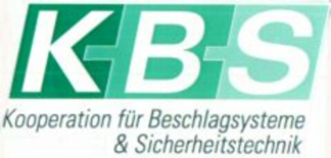 KBS Kooperation für Beschlagyststeme & Sicherheitstechnik Logo (WIPO, 05.12.2005)