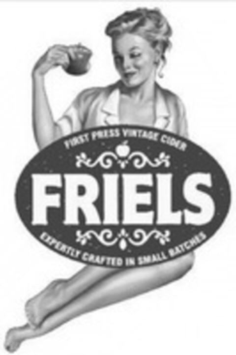 FRIELS FIRST PRESS VINTAGE CIDER EXPERTLY CRAFTED IN SMALL BATCHES Logo (WIPO, 02/23/2017)