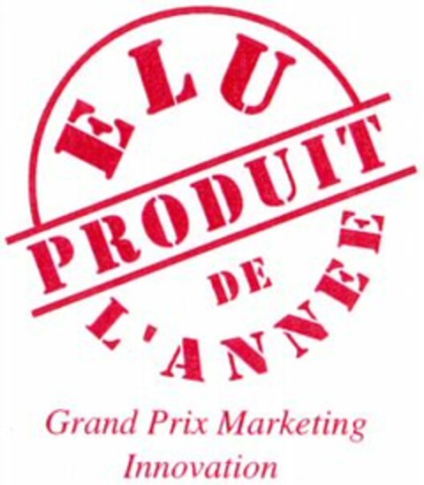 ELU PRODUIT DE L'ANNEE Grand Prix Marketing Innovation Logo (WIPO, 12.10.2001)