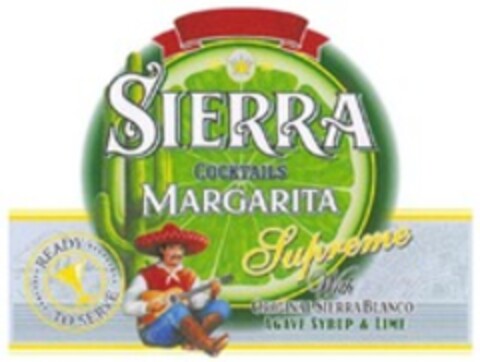 SIERRA COCKTAILS MARGARITA Logo (WIPO, 10/02/2013)