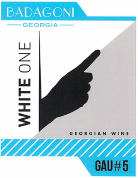 BADAGONI GEORGIA GEORGIAN WINE WHITE ONE GAU#5 Logo (WIPO, 06.12.2016)