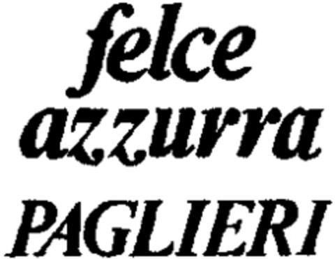 felce azzurra PAGLIERI Logo (WIPO, 27.04.1981)