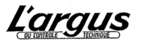 L'argus DU CONTROLE TECHNIQUE Logo (WIPO, 12/20/1988)