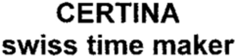CERTINA swiss time maker Logo (WIPO, 05/15/2003)