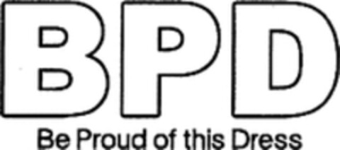 BPD Be Proud of this Dress Logo (WIPO, 01.07.2009)