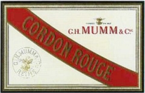 CORDON ROUGE G.H. MUMM & Cie Logo (WIPO, 01/05/1996)