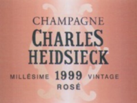 CHAMPAGNE CHARLES HEIDSIECK MILLÉSIME 1999 VINTAGE ROSÉ Logo (WIPO, 02.08.2013)