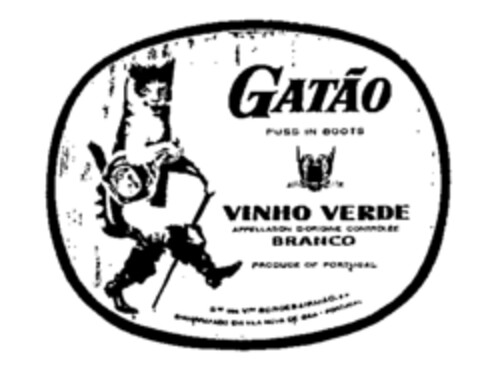 GATÃO VINHO VERDE Logo (WIPO, 10/08/1990)