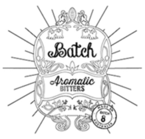 Batch Aromatic BITTERS BATCH 8 MADE IN AUSTRALIA Logo (WIPO, 10/11/2016)