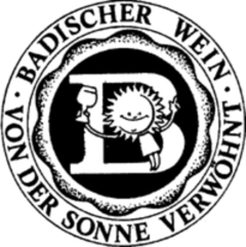 BADISCHER WEIN VON DER SONNE VERWÖHNT Logo (WIPO, 21.07.1971)