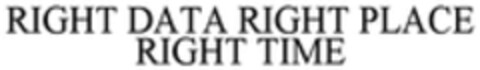 RIGHT DATA RIGHT PLACE RIGHT TIME Logo (WIPO, 13.01.2016)