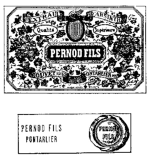 PERNOD FILS EXTRAIT D'ABSINTH Logo (WIPO, 25.05.1955)