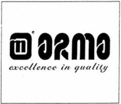 ORMO excellence in quality Logo (WIPO, 17.11.2004)