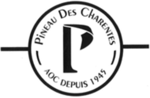 Pineau des Charentes AOC depuis 1945 Logo (WIPO, 01.04.2016)