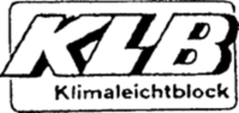 KLB KLIMALEICHTBLOCK Logo (WIPO, 31.01.1978)