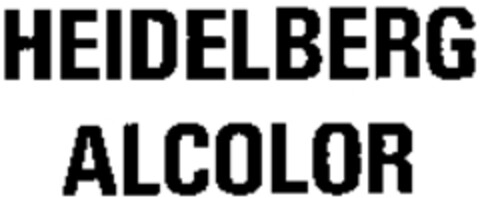 HEIDELBERG ALCOLOR Logo (WIPO, 03/16/1981)