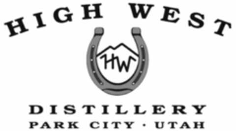 HIGH WEST HW DISTILLERY PARK CITY UTAH Logo (WIPO, 13.05.2009)