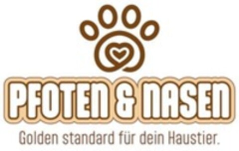 PFOTEN & NASEN Golden standard für dein Haustier. Logo (WIPO, 31.03.2023)