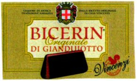 BICERIN Originale DI GIANDUJOTTO Vincenzi Logo (WIPO, 31.01.2005)