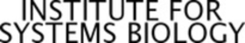 INSTITUTE FOR SYSTEMS BIOLOGY Logo (WIPO, 09.08.2007)