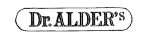 Dr. ALDER'S Logo (WIPO, 11.02.1989)