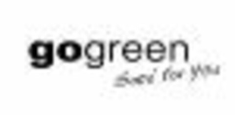 gogreen Good for You Logo (WIPO, 08.01.2009)