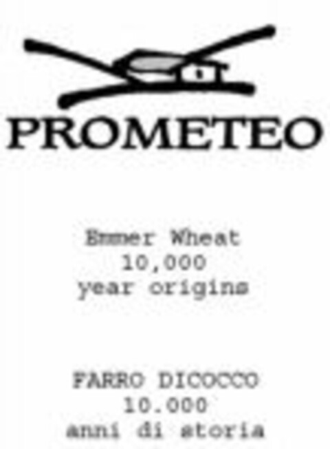 PROMETEO Emmer wheat 10,000 year origins FARRO DICOCCO 10.000 anni di storia Logo (WIPO, 26.11.2009)