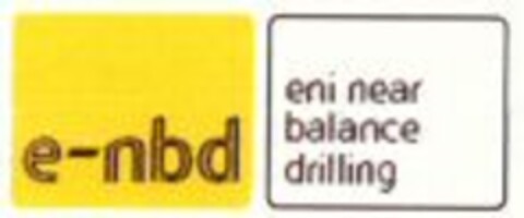 e-nbd eni near balance drilling Logo (WIPO, 11/18/2009)