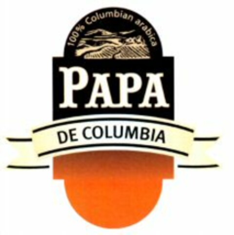 PAPA DE COLUMBIA 100% Columbian arabica Logo (WIPO, 19.03.2010)