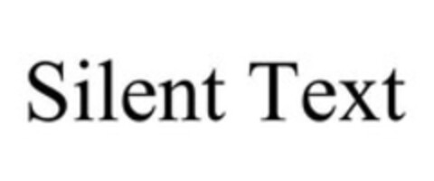 Silent Text Logo (WIPO, 04/30/2015)
