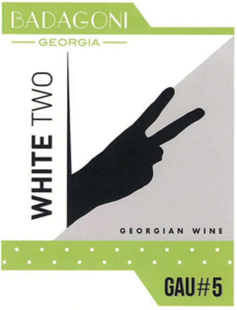 BADAGONI GEORGIA GEORGIAN WINE WHITE TWO GAU#5 Logo (WIPO, 06.12.2016)