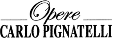 Opere CARLO PIGNATELLI Logo (WIPO, 10/07/2009)