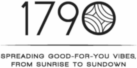 1790 SPREADING GOOD-FOR-YOU VIBES, FROM SUNRISE TO SUNDOWN Logo (WIPO, 04/23/2019)