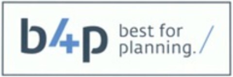 b/+p best for planning./ Logo (WIPO, 19.12.2012)