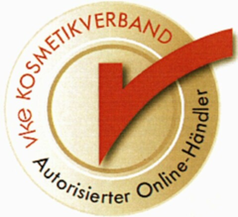 vke KOSMETIKVERBAND Autorisierter Online-Händler Logo (WIPO, 18.09.2013)